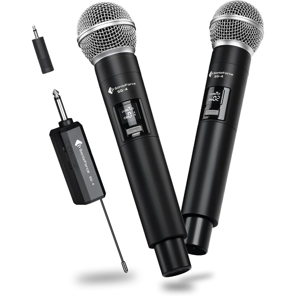 SonixForce Wireless Microphone Dual Handheld 240ft Range